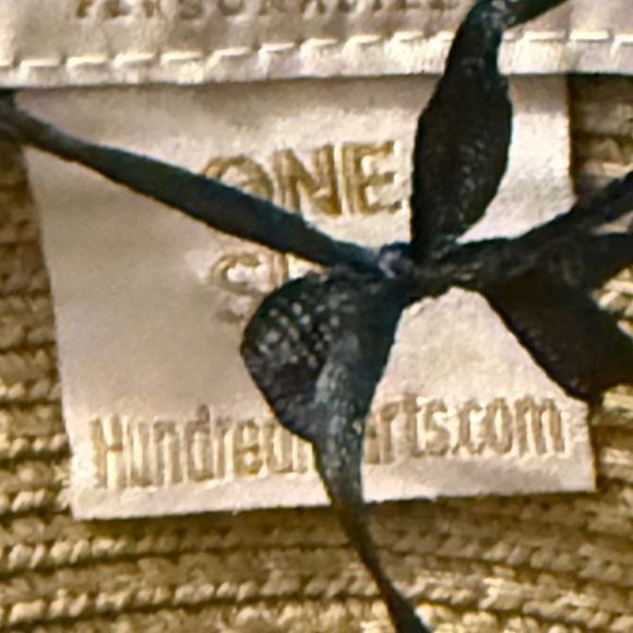 Hundred hearts straw oversized sun hat with black poms around the crown - Picture 6 of 10